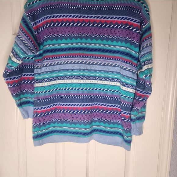 Koret City Blues Vtg SP 100% Cotton Lslvs V-neckKnitted Pockets Women’sCardigan. - Picture 4 of 4